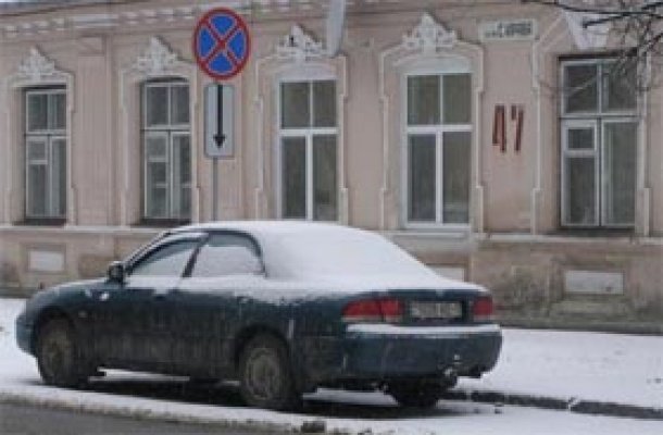 Пинские милиционеры нарушают ПДД